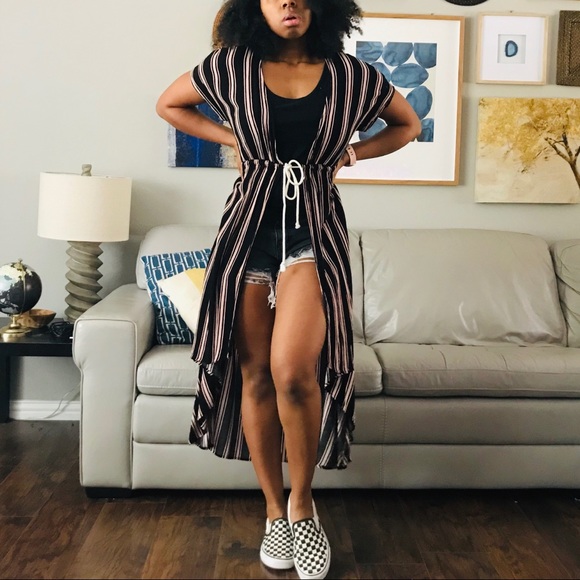 Lulus Other - Lulus Tatiana Striped Duster Kimono Top Boho Vibes